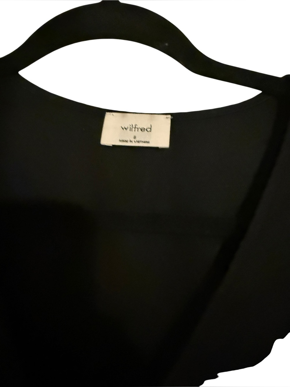 Wilfred Brax Jumpsuit Black Linen Blend Size 8 Aritzia - Picture 4 of 5